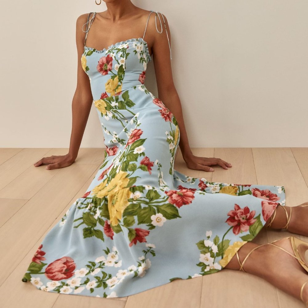 Reformation Enya Midi Dress in Florist 0